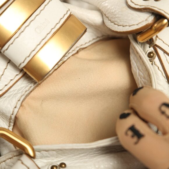 CHLOE Paddington Shoulder Bag White - Picture 7 of 16